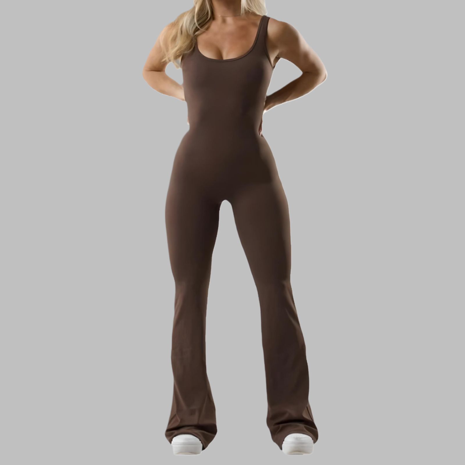 Head-Turner Flared Romper