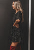 My Queen Sequin Baby Doll Dress