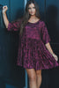 My Queen Sequin Baby Doll Dress