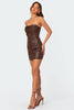 Frappé Faux Leather Mini Dress