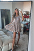 My Queen Sequin Baby Doll Dress