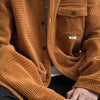 Waffle Knit Corduroy Overshirt