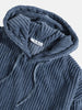 Plush Corduroy Long Sleeve Hoodie