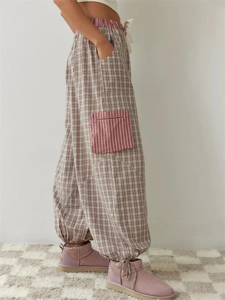 Cozy Plaid Lounge Set - 2 Piece Set