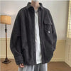 Waffle Knit Corduroy Overshirt