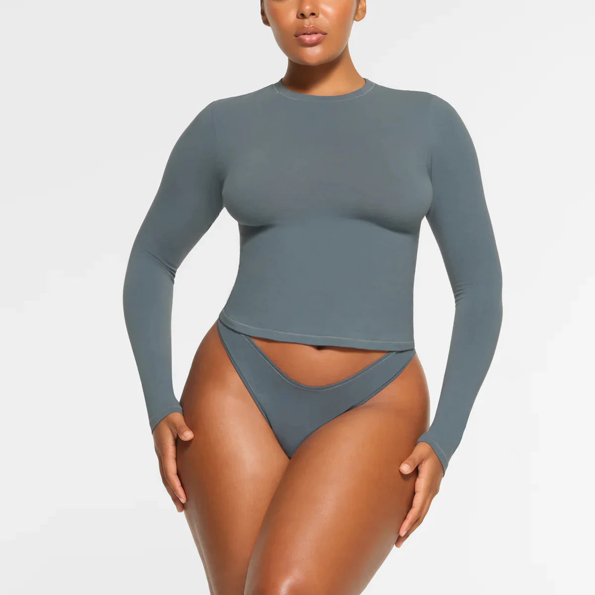 Viral Skims Cotton Jersey Long Sleeve