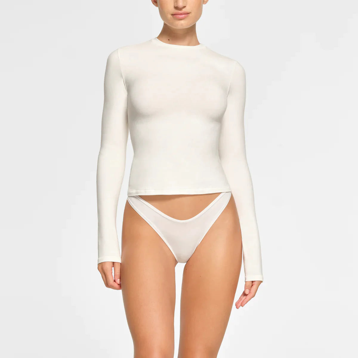 Viral Skims Cotton Jersey Long Sleeve