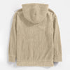 Plush Corduroy Long Sleeve Hoodie