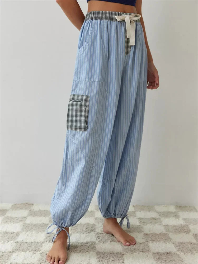 Cozy Plaid Lounge Set - 2 Piece Set