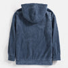 Plush Corduroy Long Sleeve Hoodie