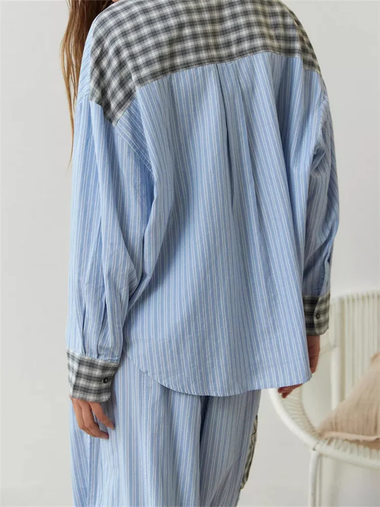Cozy Plaid Lounge Set - 2 Piece Set