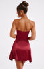 Rosette Mini Dress - Wine