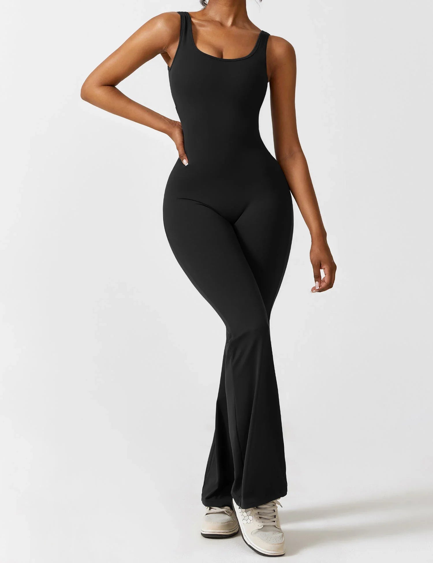 Candace V-Back Flared Jumpsuit Buy 1 Get 1 Free