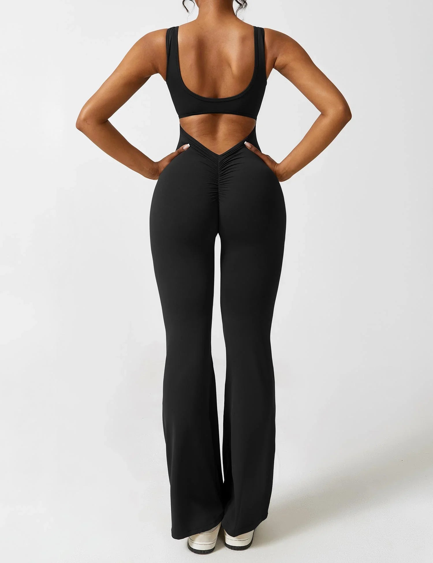 Candace V-Back Flared Jumpsuit Buy 1 Get 1 Free