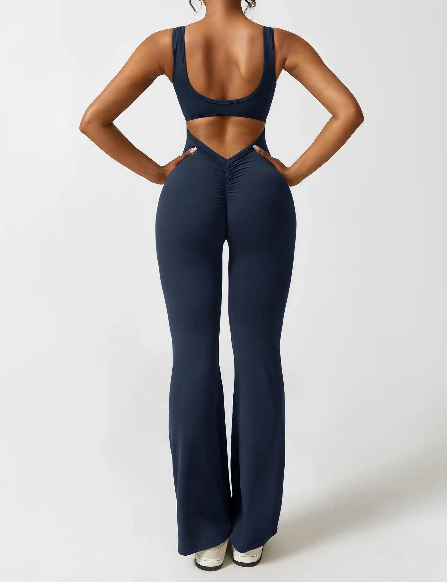 Candace V-Back Flared Jumpsuit Buy 1 Get 1 Free
