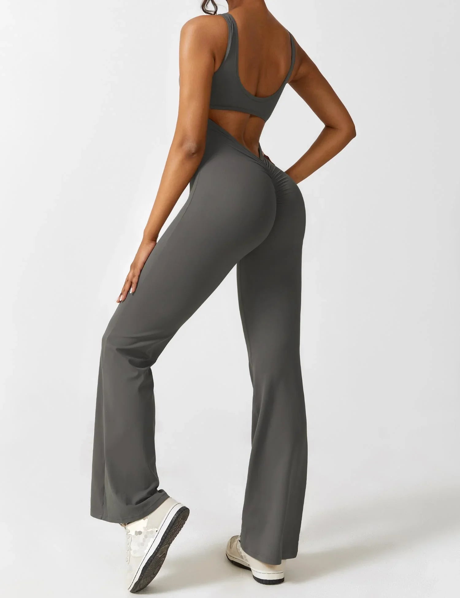 Candace V-Back Flared Jumpsuit Buy 1 Get 1 Free