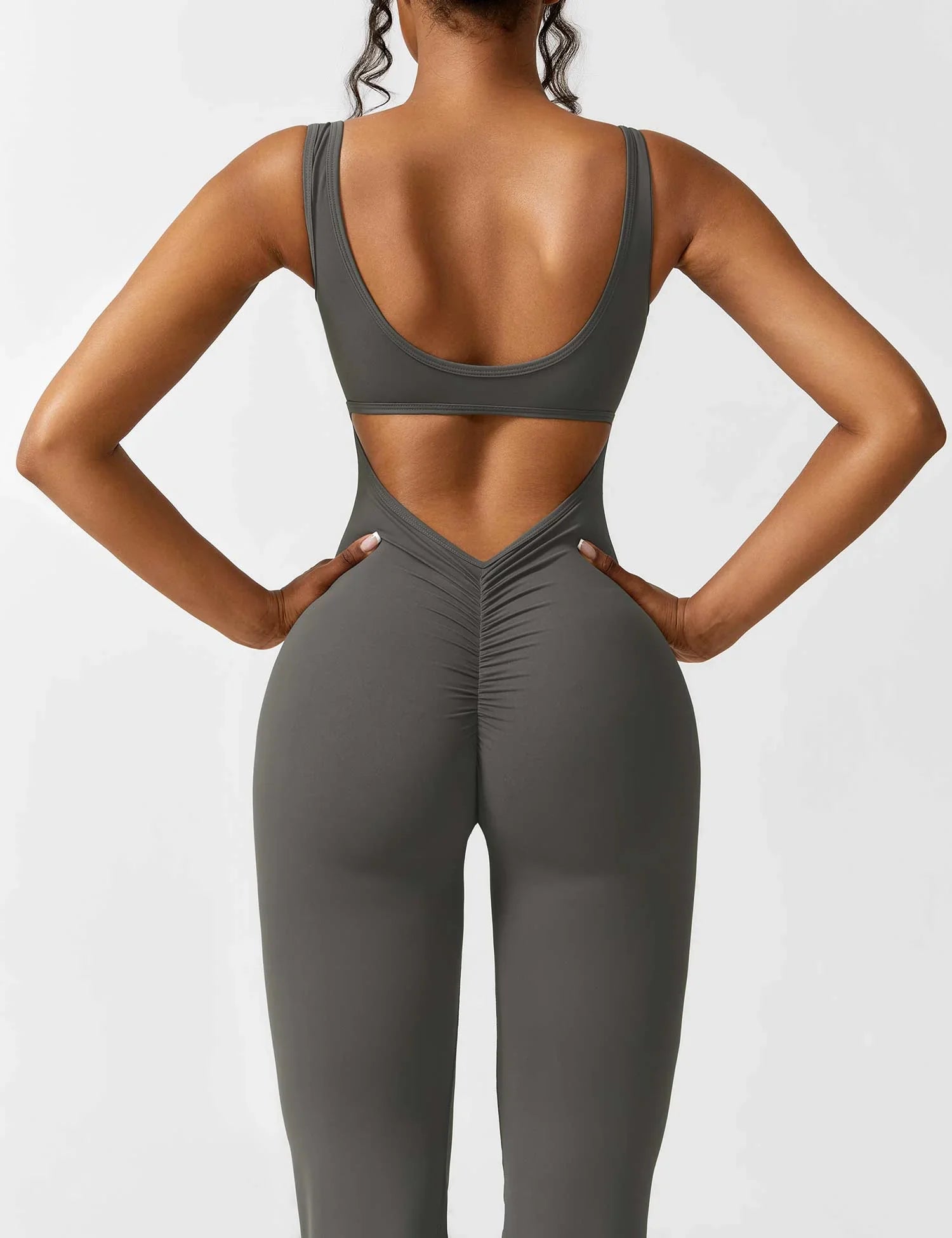 Candace V-Back Flared Jumpsuit Buy 1 Get 1 Free