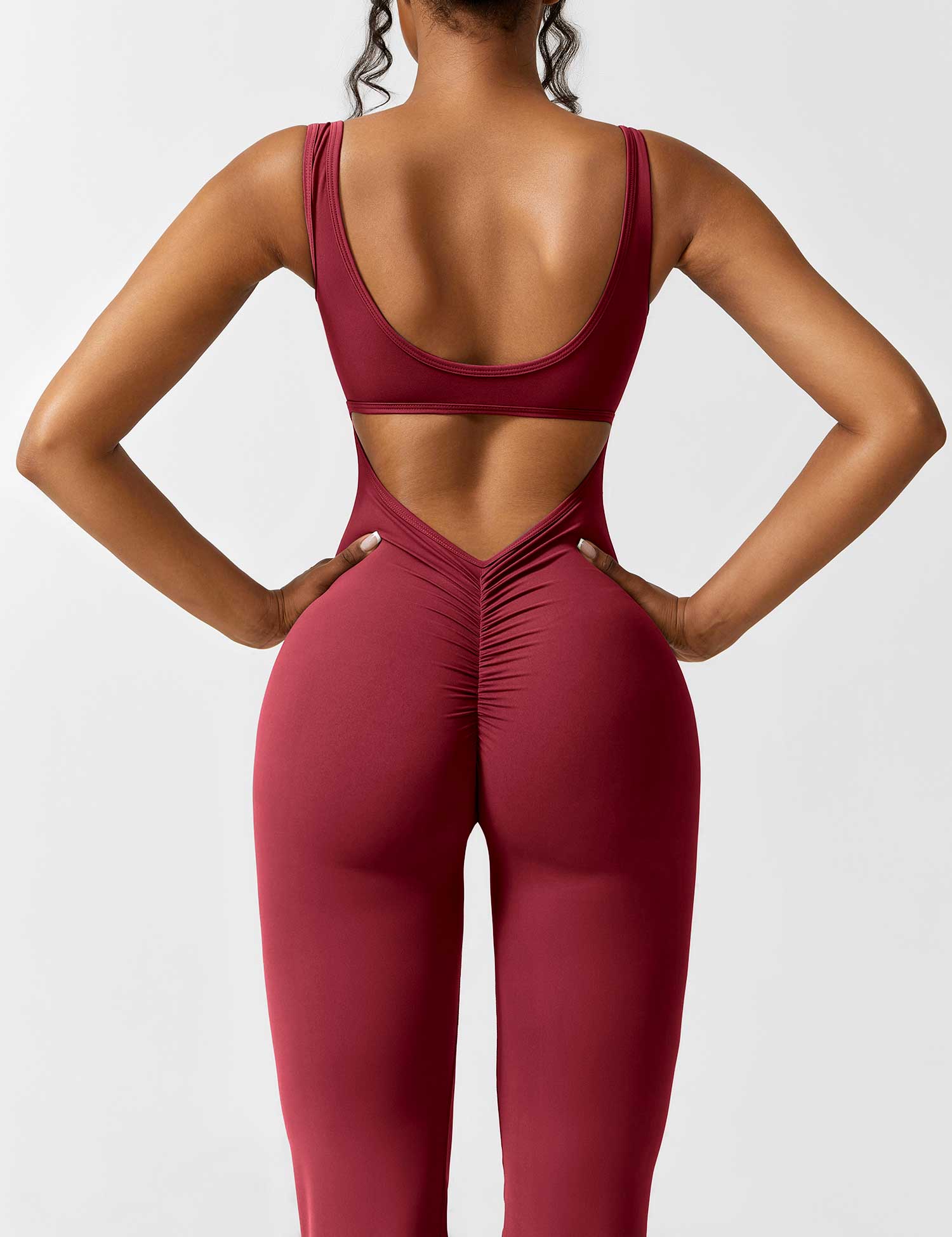 Candace V-Back Flared Jumpsuit Buy 1 Get 1 Free