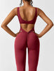 Candace V-Back Flared Jumpsuit Buy 1 Get 1 Free